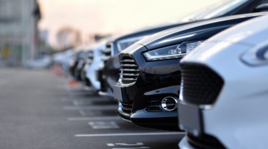 full-car-outdoor-parking-in-selective-focus